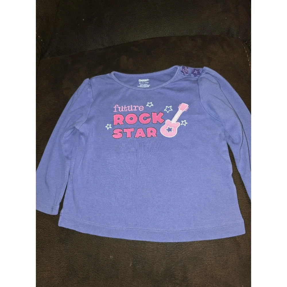 Gymboree super star Future Rock Star superstar purple top size 18 24 months